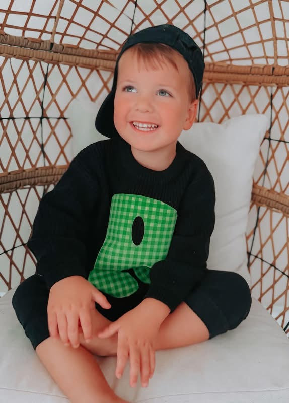 Appliqué Knit Sweater