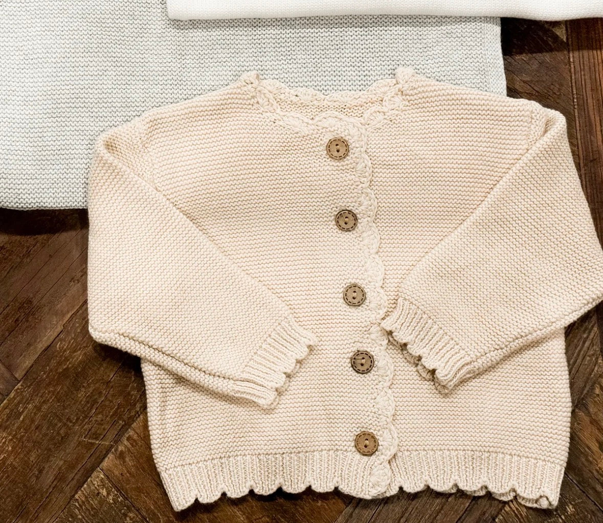 Dot or Scalloped Cardigan