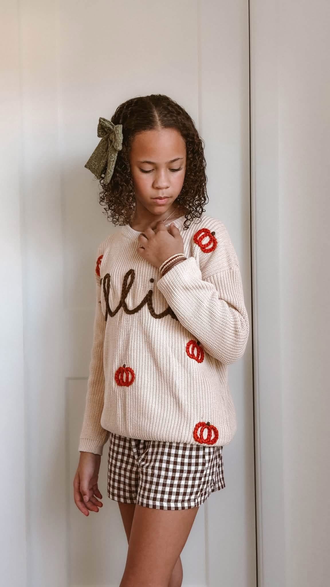 Pumpkin Sweater+Name