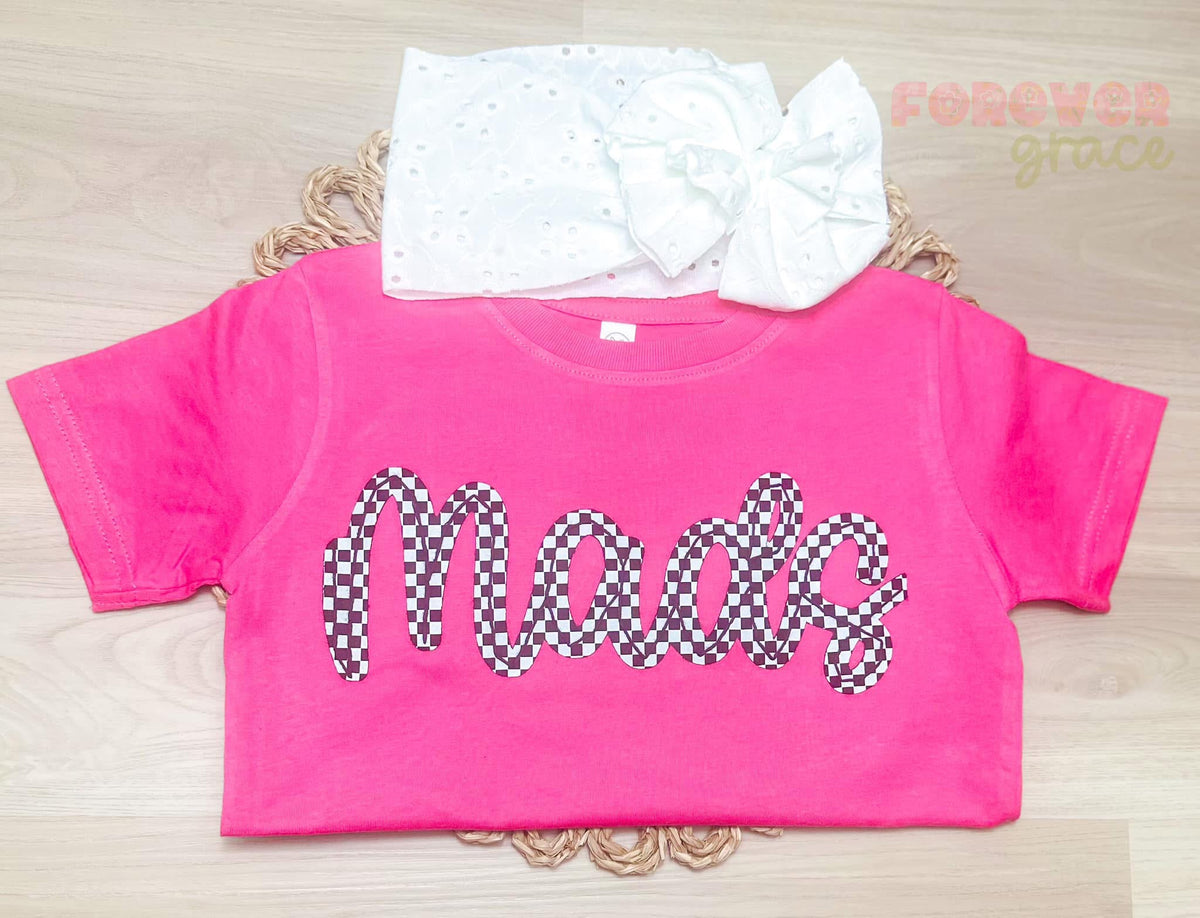 Short Sleeve Printed Felt Tee