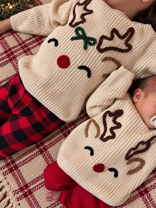Christmas Sweater Pre-Set Designs (Reindeer, Holly Jolly Dude/Babe, Candy Canes, Hot Cocoa)