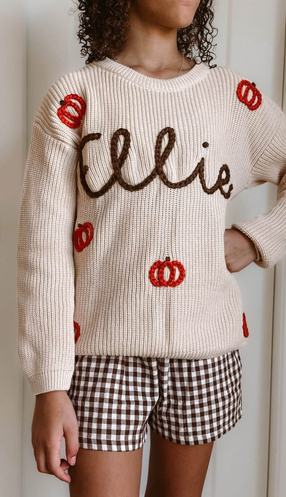 Pumpkin Sweater+Name