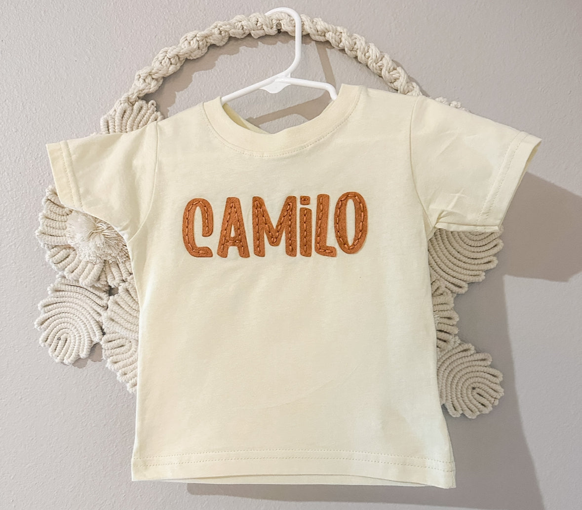 Short Sleeve Printed Felt Tee
