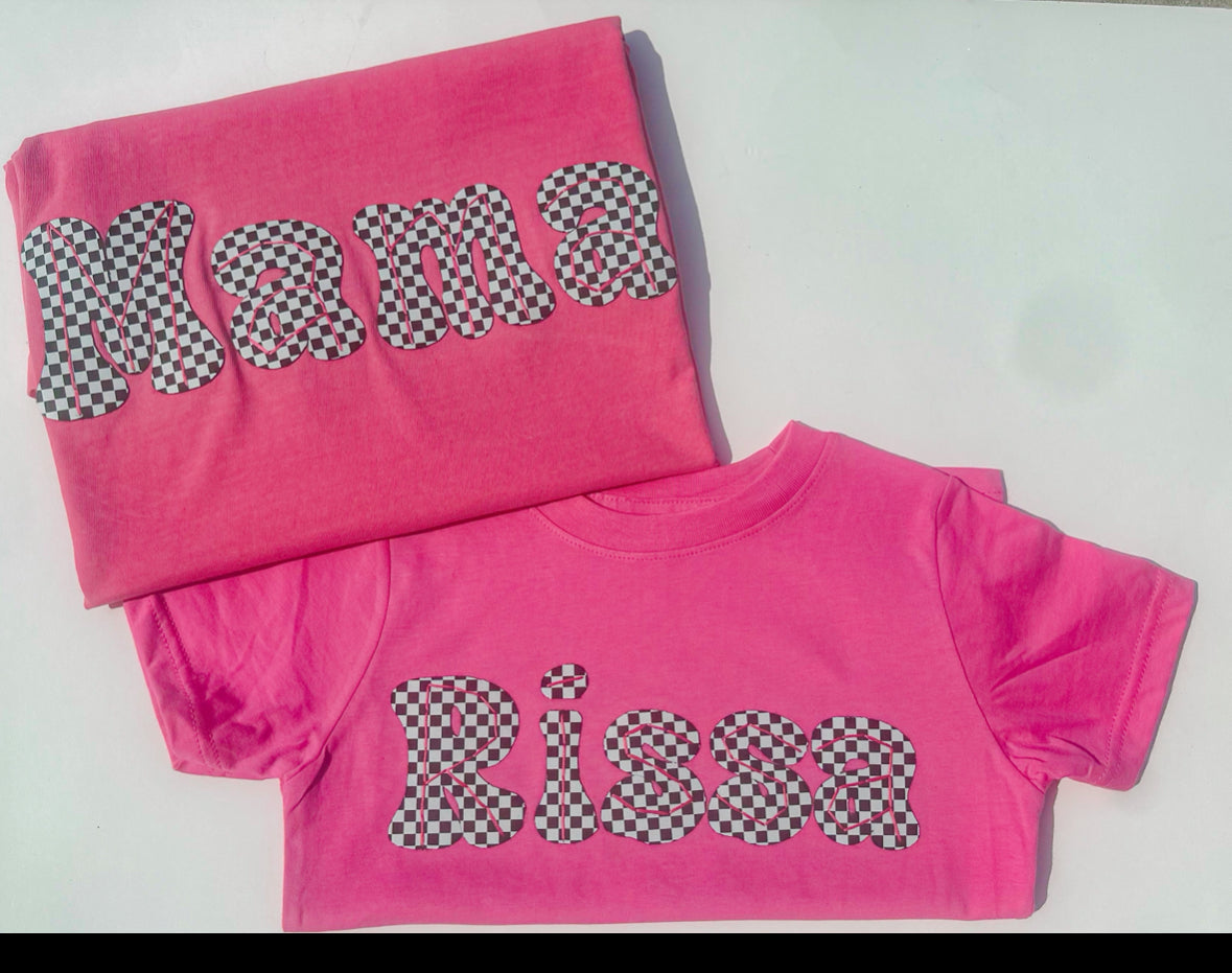 Short Sleeve Printed Felt Tee