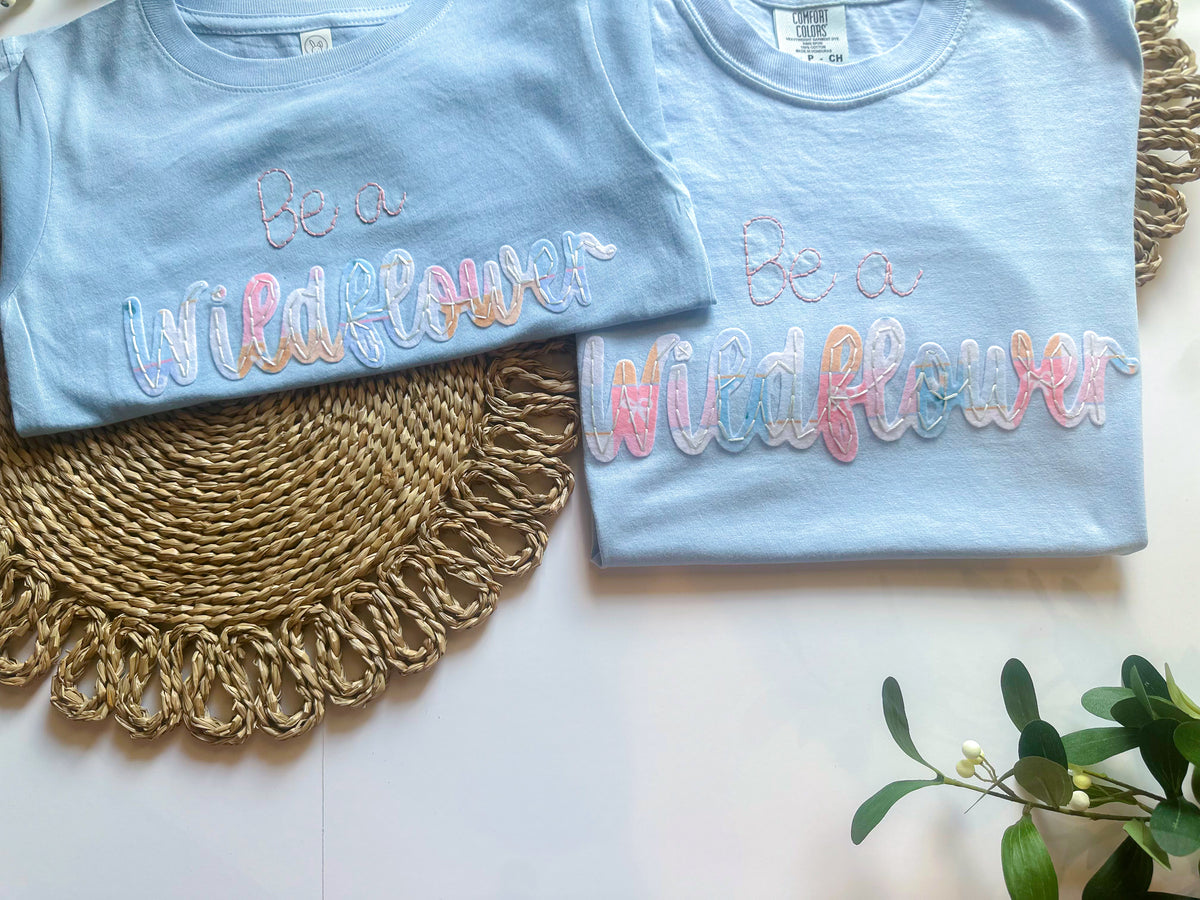 ADULT Felt or Applique  Short Sleeve T-Shirt