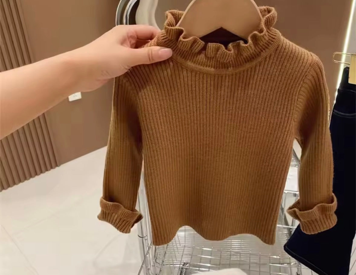 Ruffle Neck Sweater