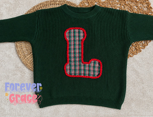 Appliqué Knit Sweater