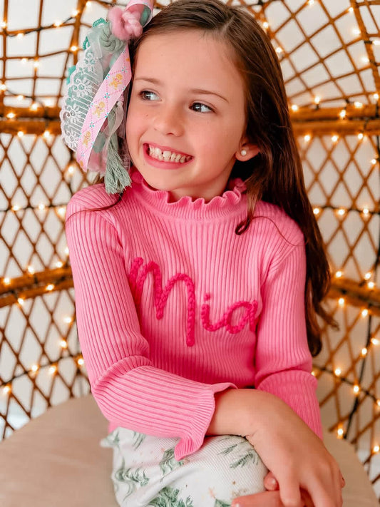 Ruffle Neck Sweater